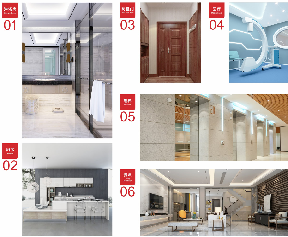 公司產(chǎn)品廣泛適用于裝飾裝潢、電梯、淋浴房、拼接防盜門、廚房設備、標示標牌企業(yè)、船舶、醫(yī)療器械等行業(yè)。